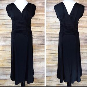 CAbi Style 108 Black V Neck Monroe Jersey Dress XL